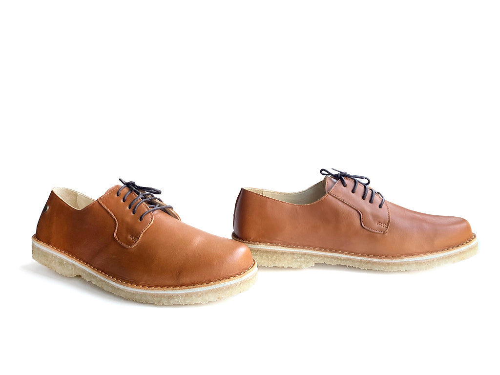 Zapato Hombre Derby Caramelo