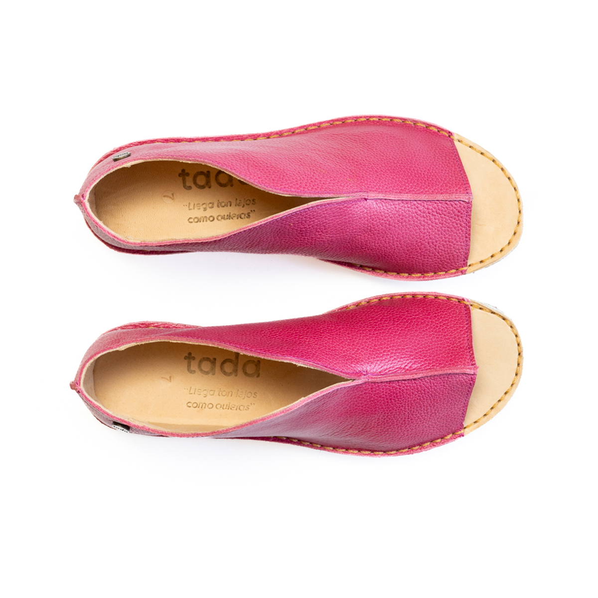 Sandalia Duo Fucsia Poro