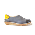 Zapato Eva Mujer Negro Gráfito Amarillo