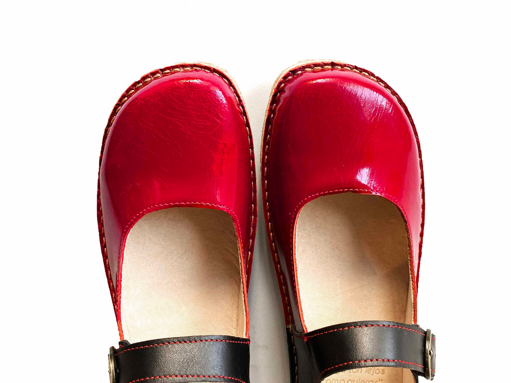 Zapato Mujer Flora charol rojo 36 - 2da seleccion