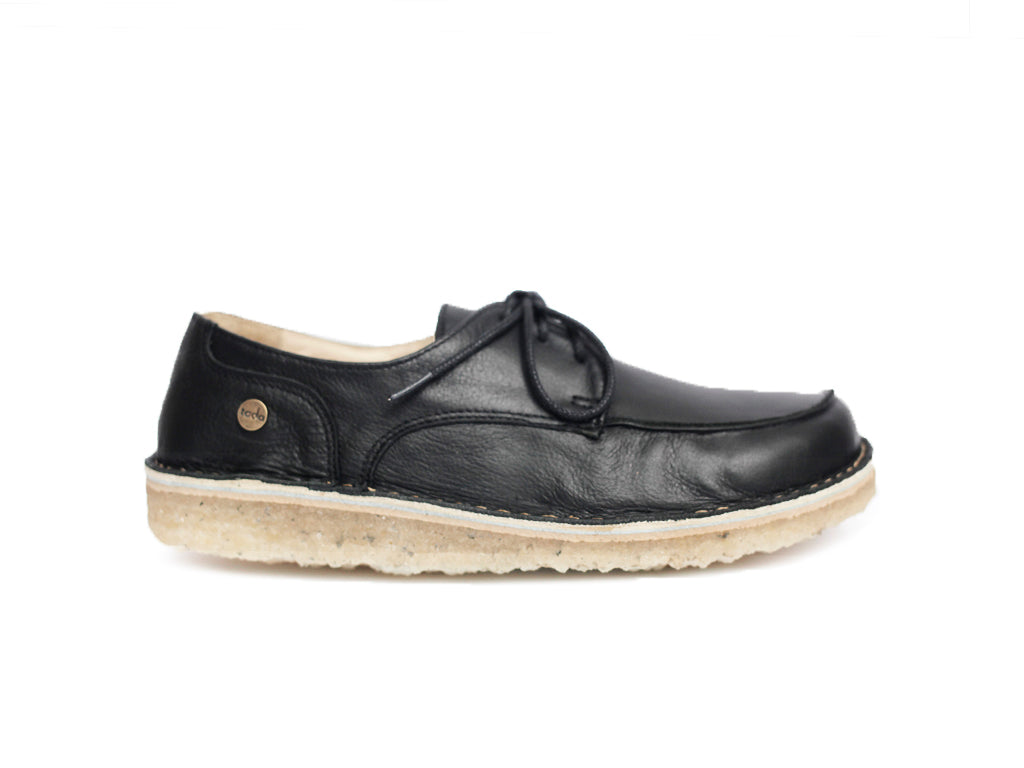 Zapato Folke Mujer Negro Poro