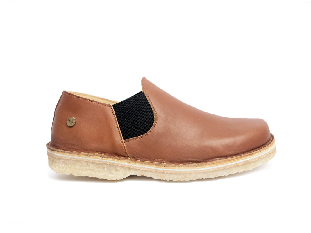 Zapato Fragata Hombre Caramelo - Elástico Negro