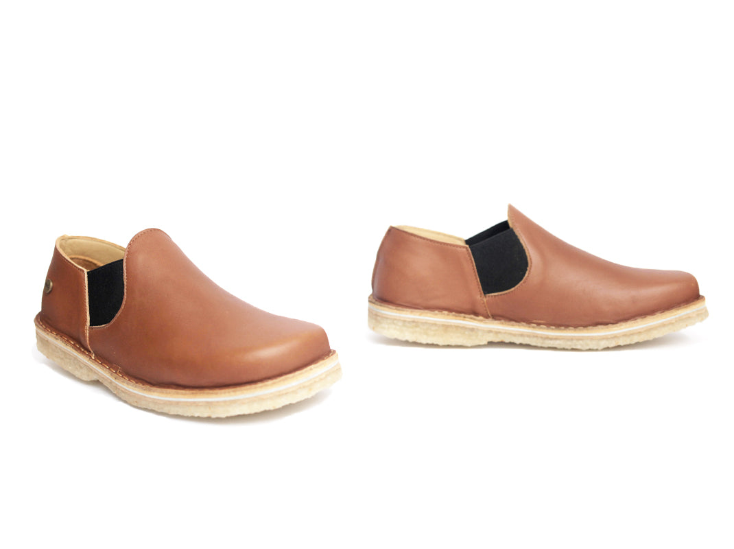 Zapato Fragata Hombre Caramelo - Elástico Negro