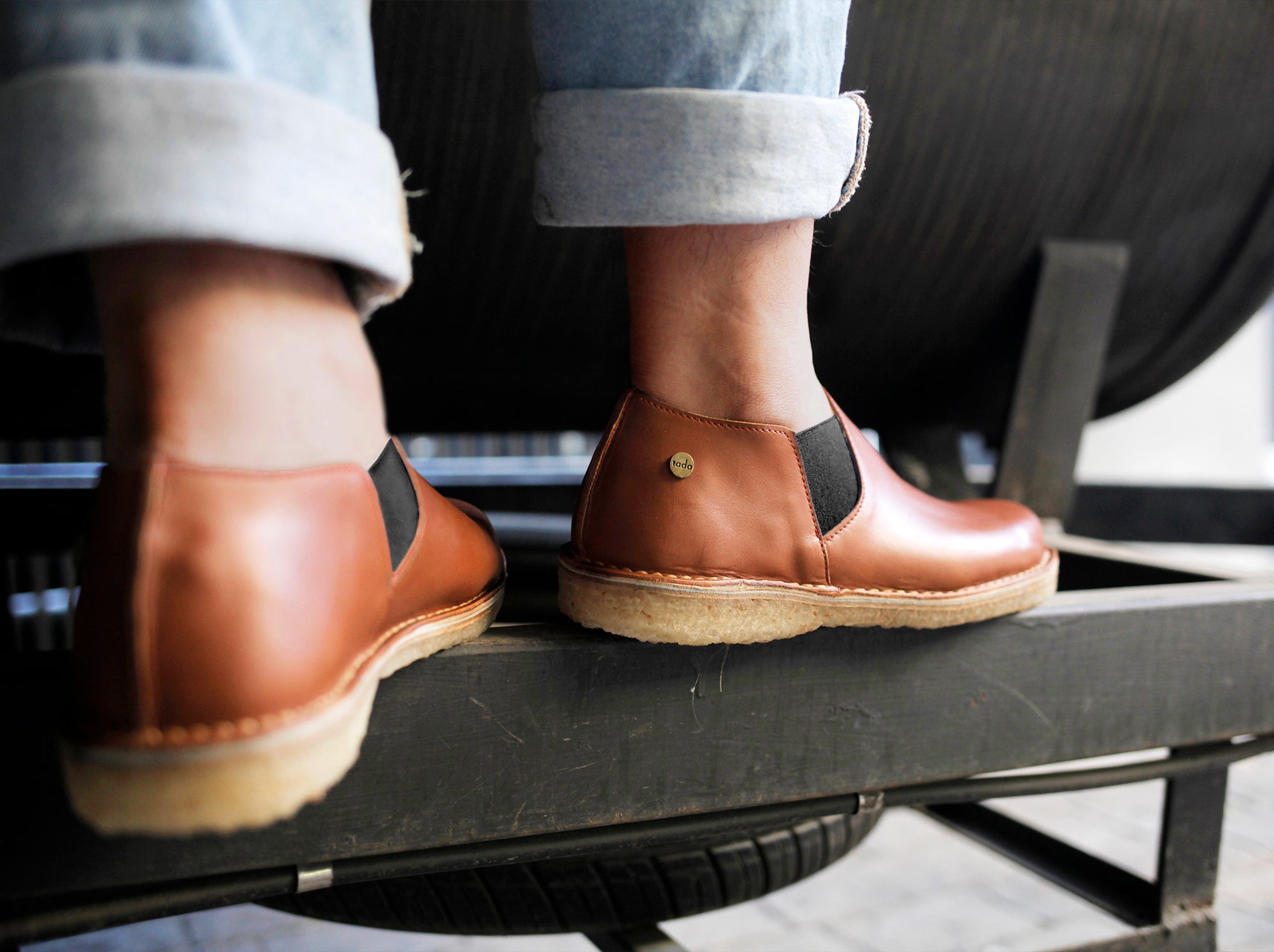 Zapato Fragata Hombre Caramelo - Elástico Negro