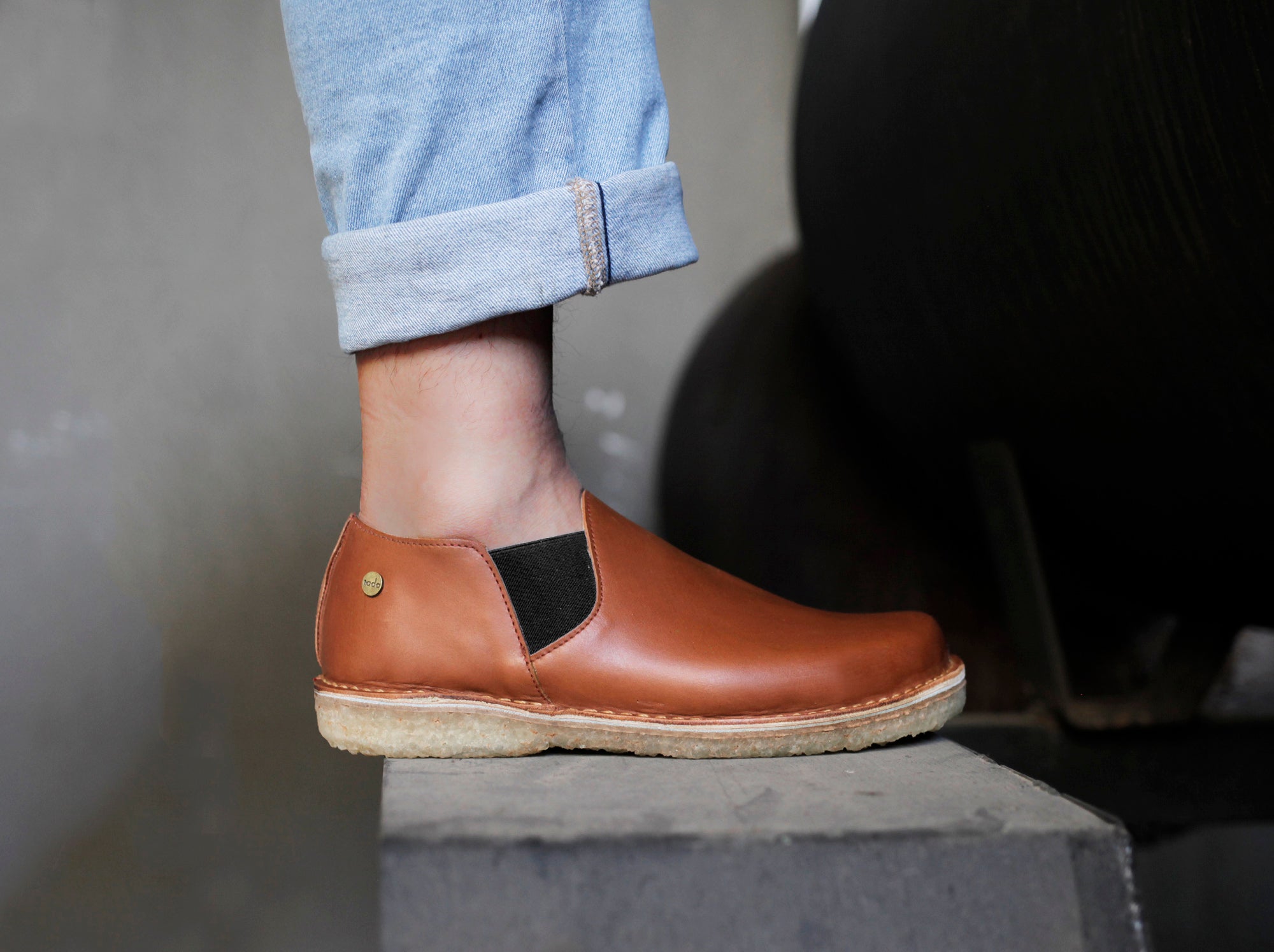 Zapato Fragata Hombre Caramelo - Elástico Negro