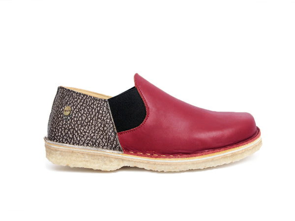 Zapato mujer Fragata rojo y jaspe