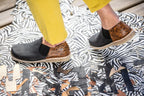 Zapato Fragata Mujer Negro Cera Tigre