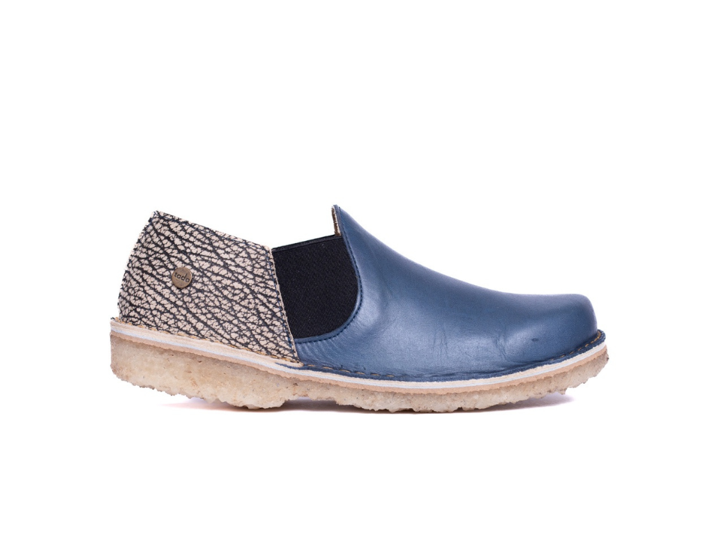 Zapato Fragata Mujer Azul Cobalto y Jaspe