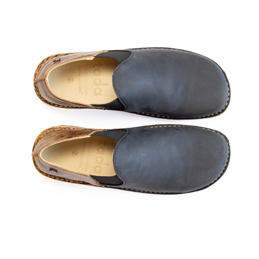 Zapato Fragata Mujer Negro Cera Tigre