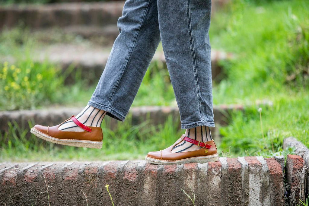 Zapato Gina mujer caramelo