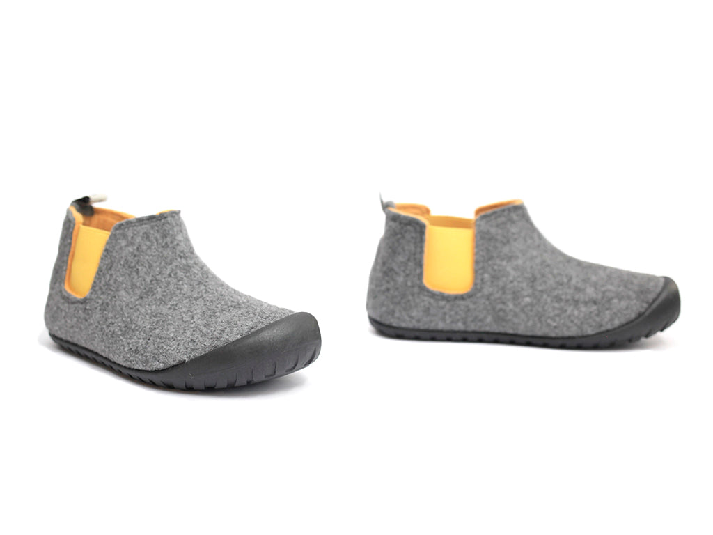 Bota Gumbies Gris y Amarillo