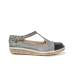 Zapato Gina Mujer Gris Negro Jaspe