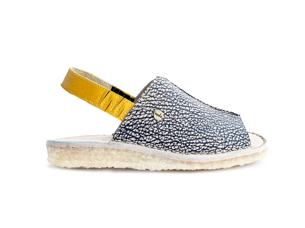 Sandalia Hiroko Jaspe y Amarillo