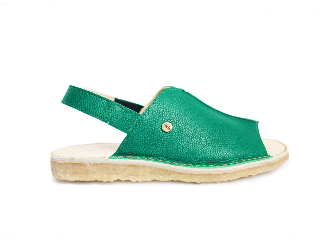 Sandalia Hiroko Verde Poro