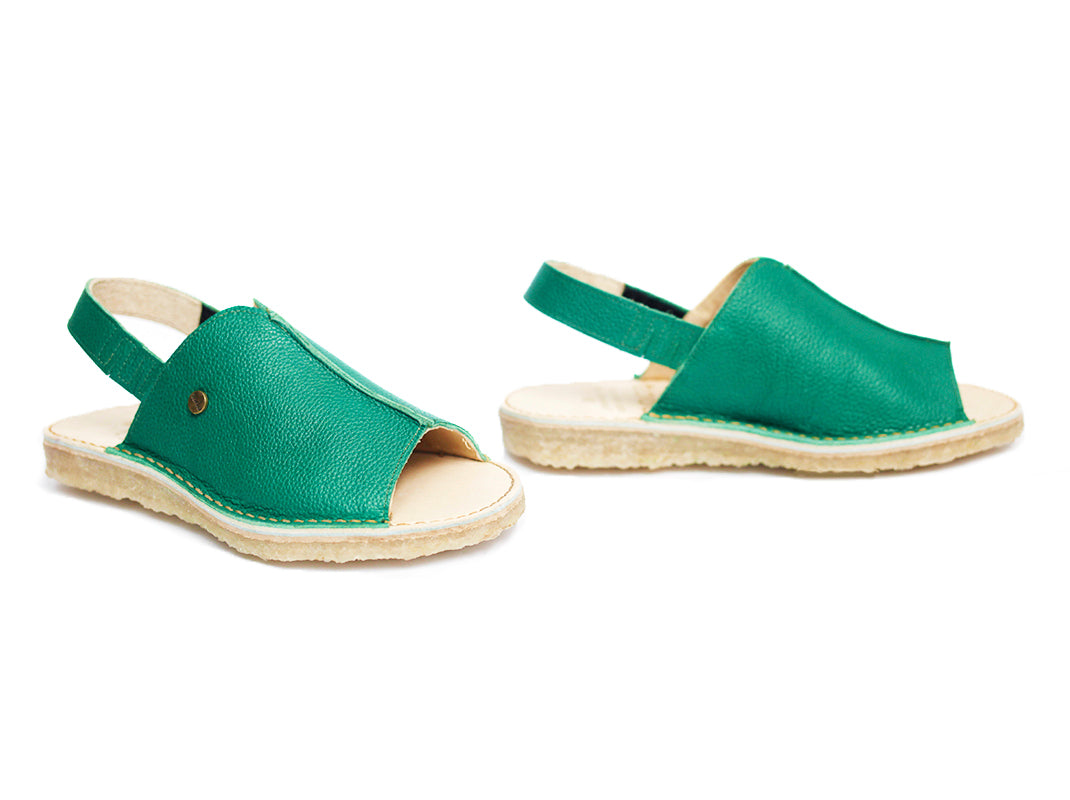 Sandalia Hiroko Verde Poro
