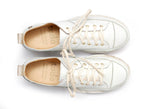Cordon blanco y dorado 120 cm para zapatilla Kutsu