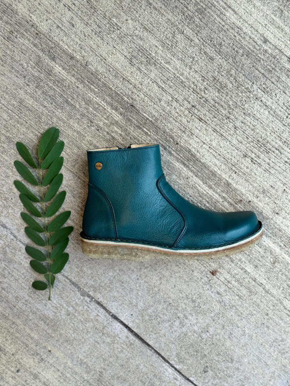 Botin Karma Petróleo/ Horma 9572 ancha, minimalista, transición Barefoot