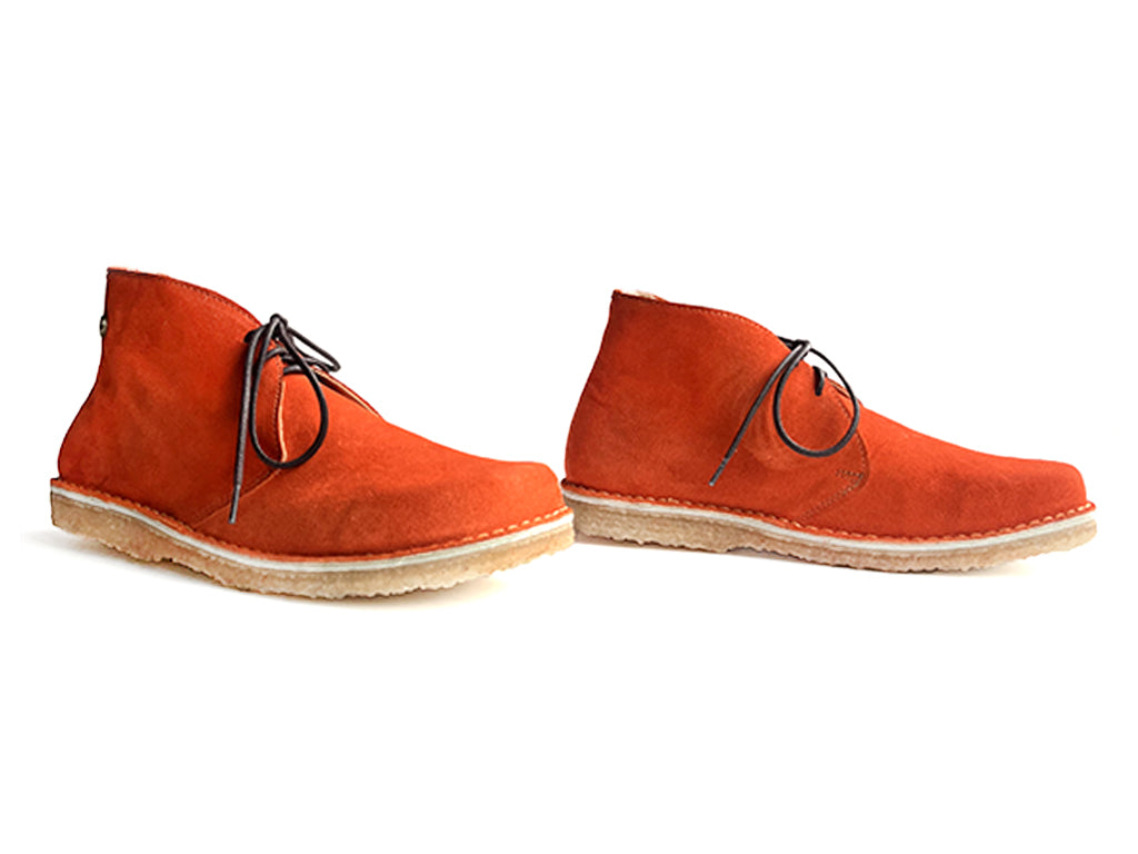 Zapato Leñador Mujer Reno Naranjo