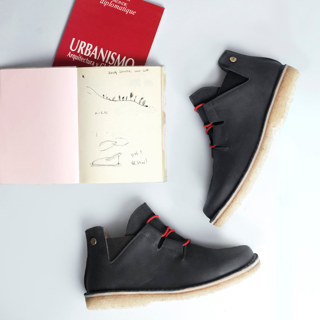 Zapato Magovi Negro Cera Mujer