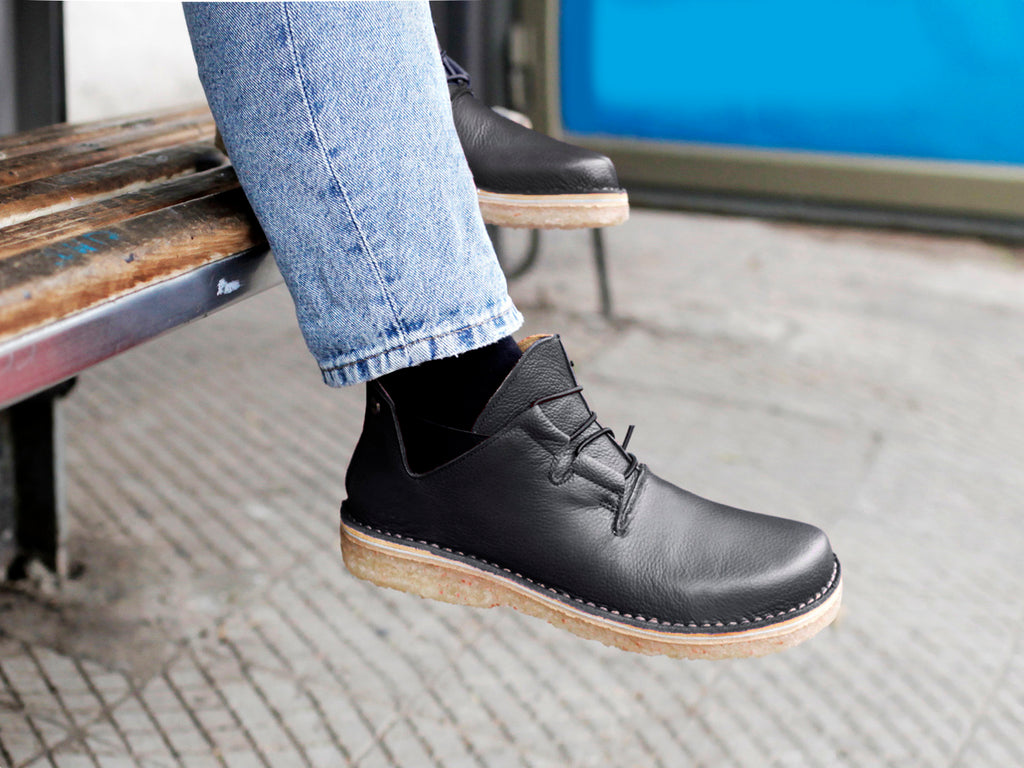 Zapato Magovi Hombre negro poro