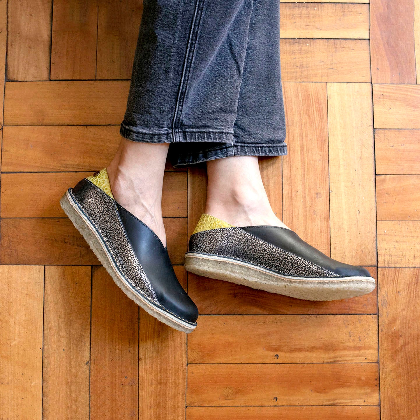 Zapato Mitsue Craque Plata - Piña