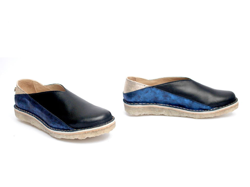 Zapato Mitsue Mujer Azul Metal