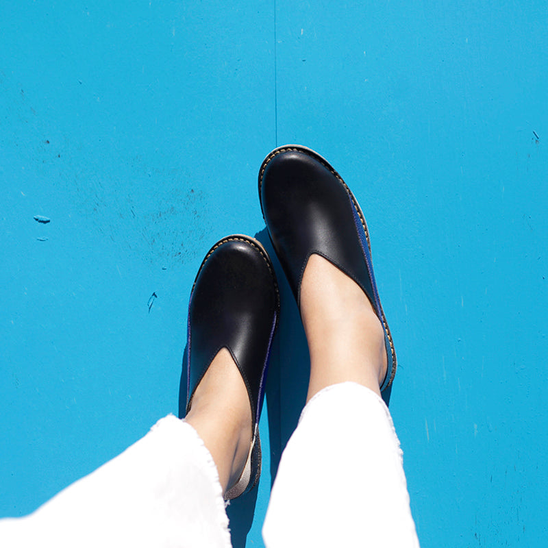 Zapato Mitsue Mujer Azul Metal
