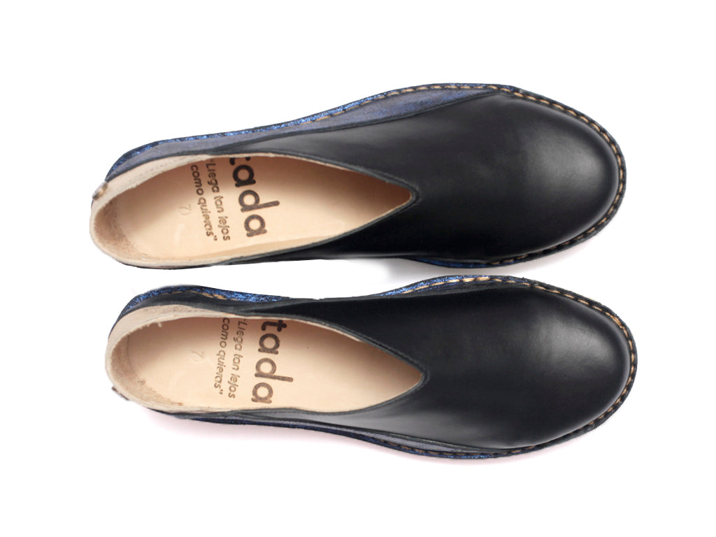 Zapato Mitsue Mujer Azul Metal
