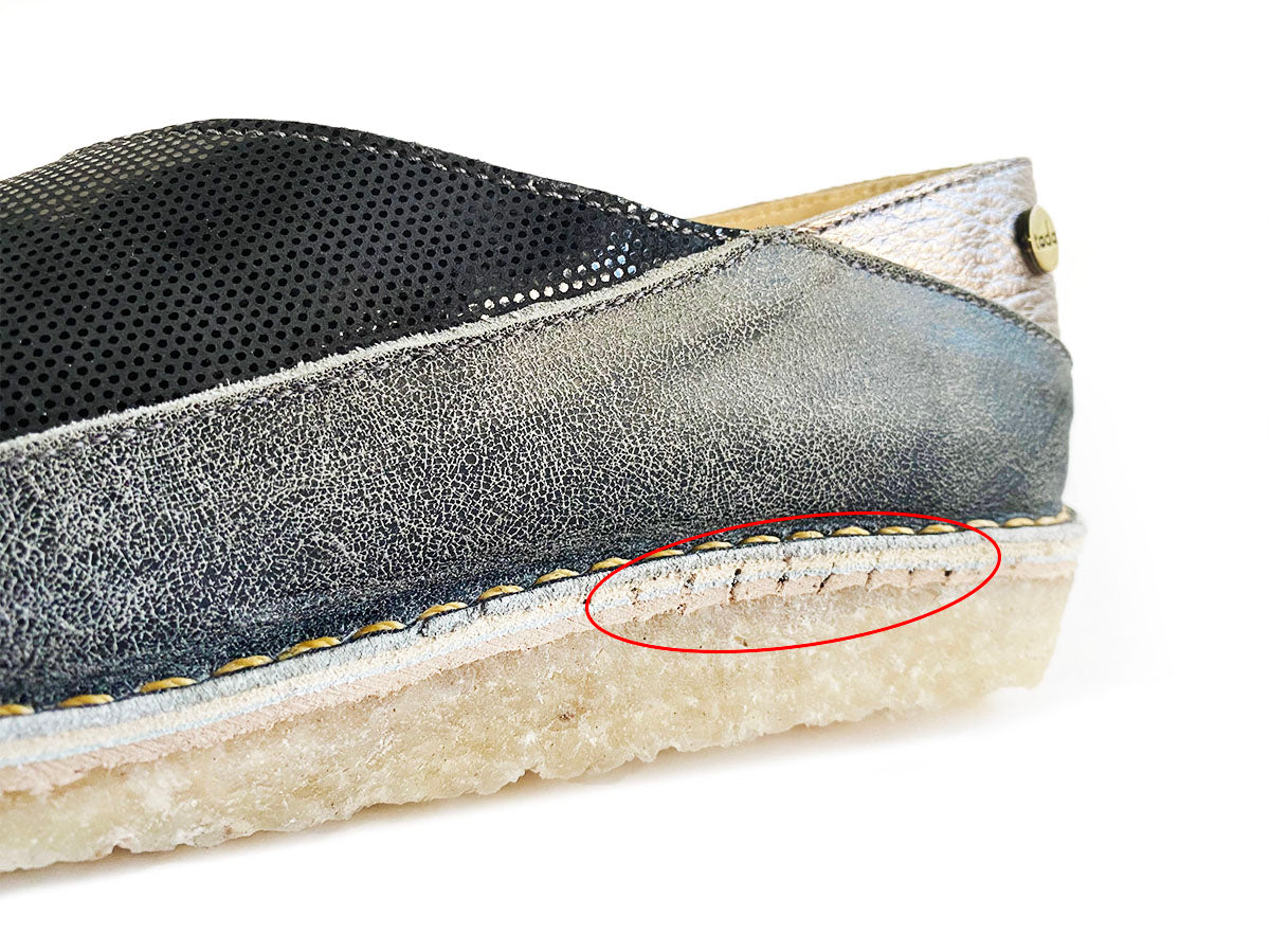 Zapato Mitsue Mujer Negro Brillos 36 - 2da selección