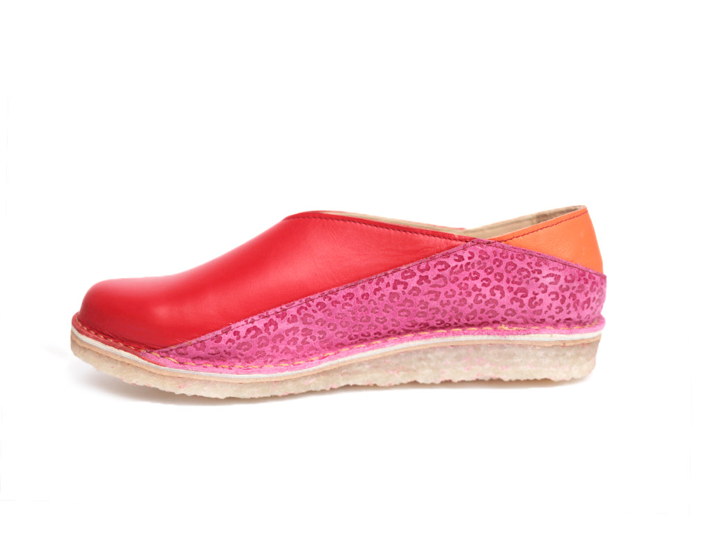 Zapato Mitsue Mujer Rojo y Fucsia