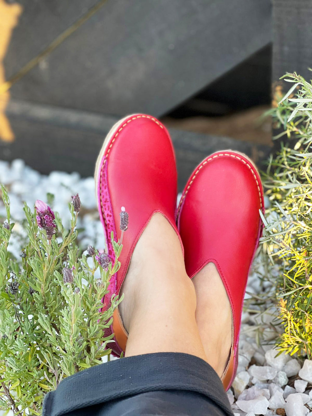 Zapato Mitsue Mujer Rojo y Fucsia