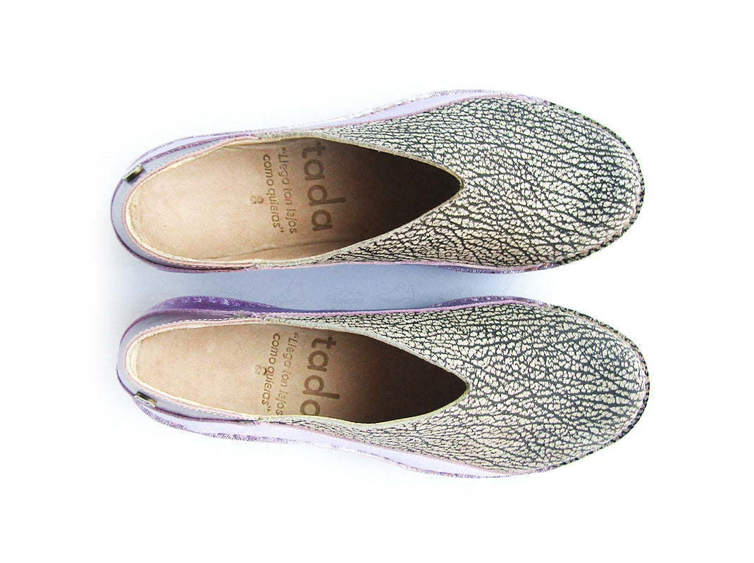 Zapato Mitsue Mujer Jaspe y Violeta