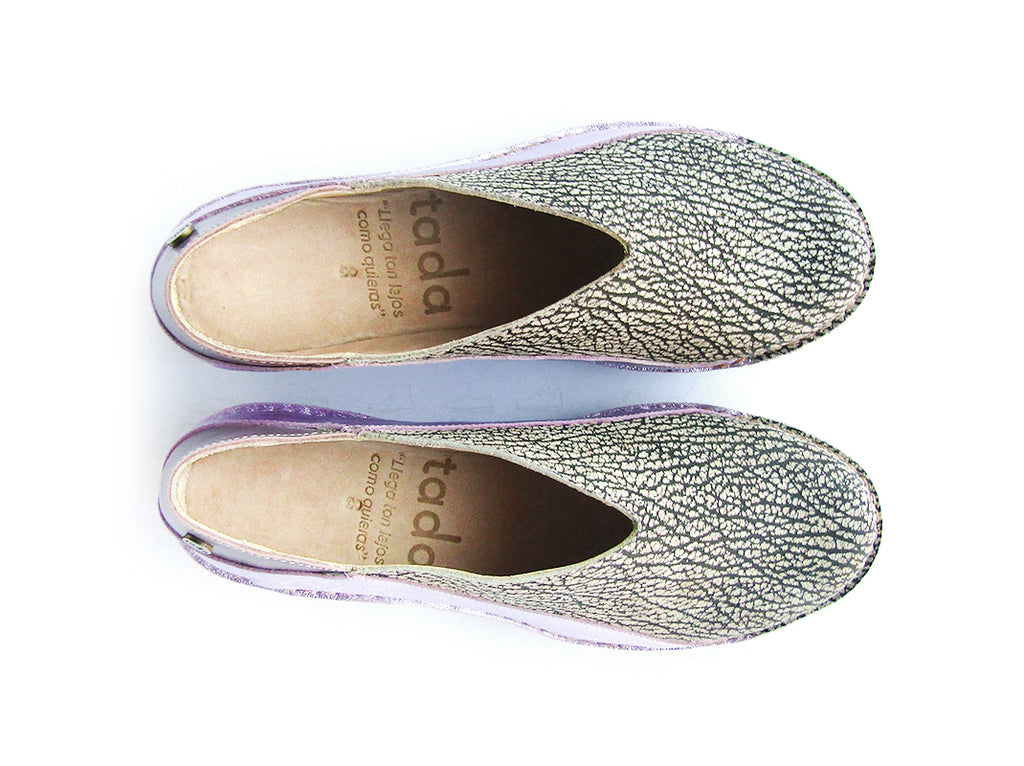 Zapato mujer Mitsue Jaspe y Violeta