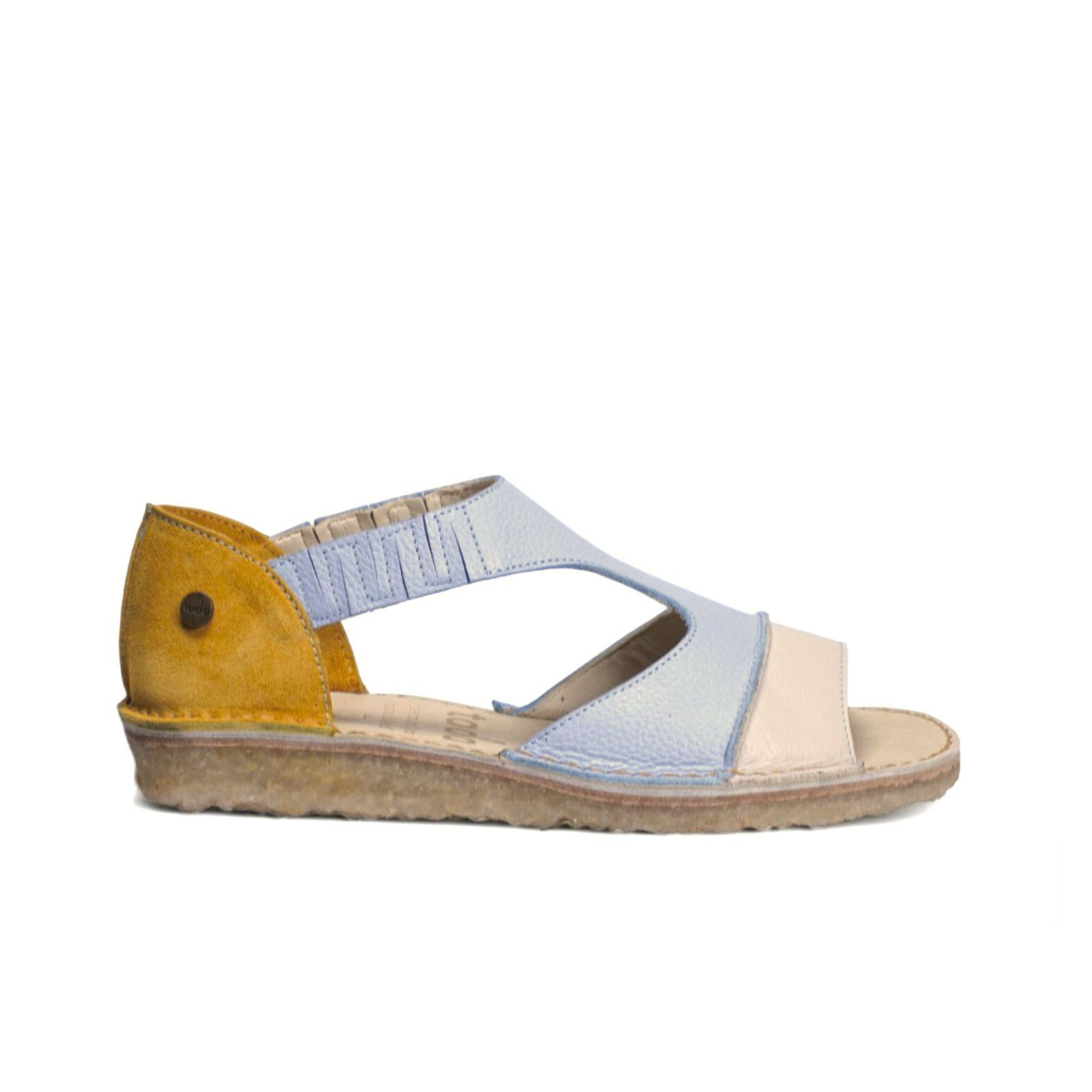 Sandalia Nina Celeste Poro Reno Amarillo