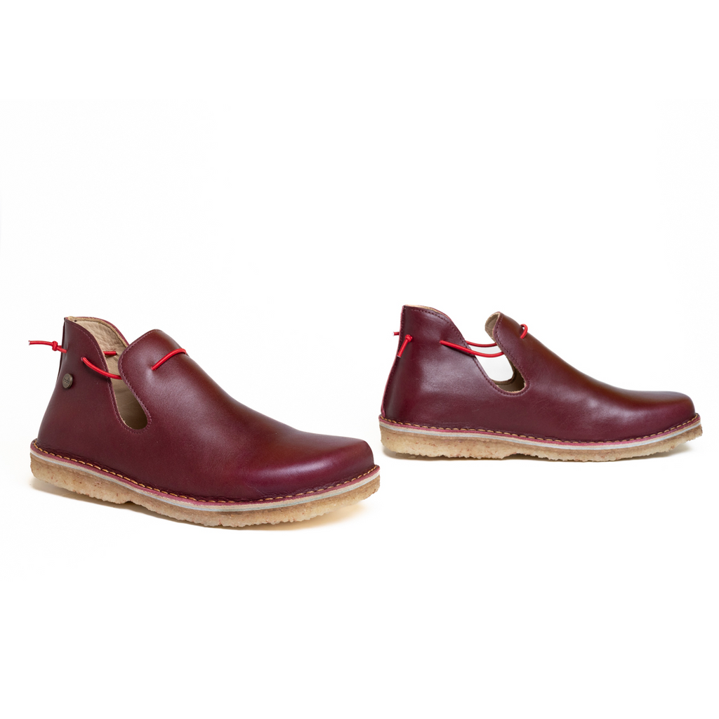 Original Burgundy /Horma ancha 9572, minimalista, transición a Barefoot