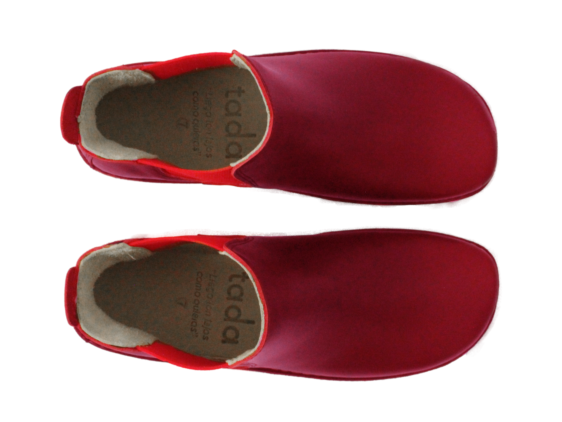 Botín Beat Burdeo Elástico Rojo Mujer