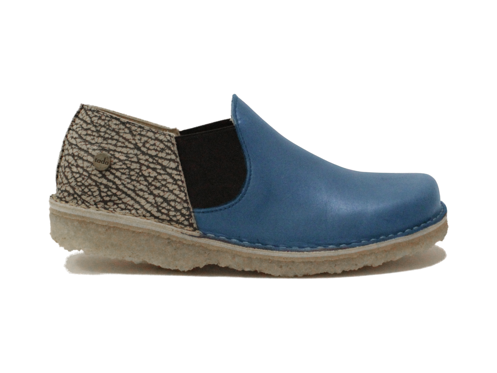 Zapato Fragata Mujer Azul Cobalto y Jaspe