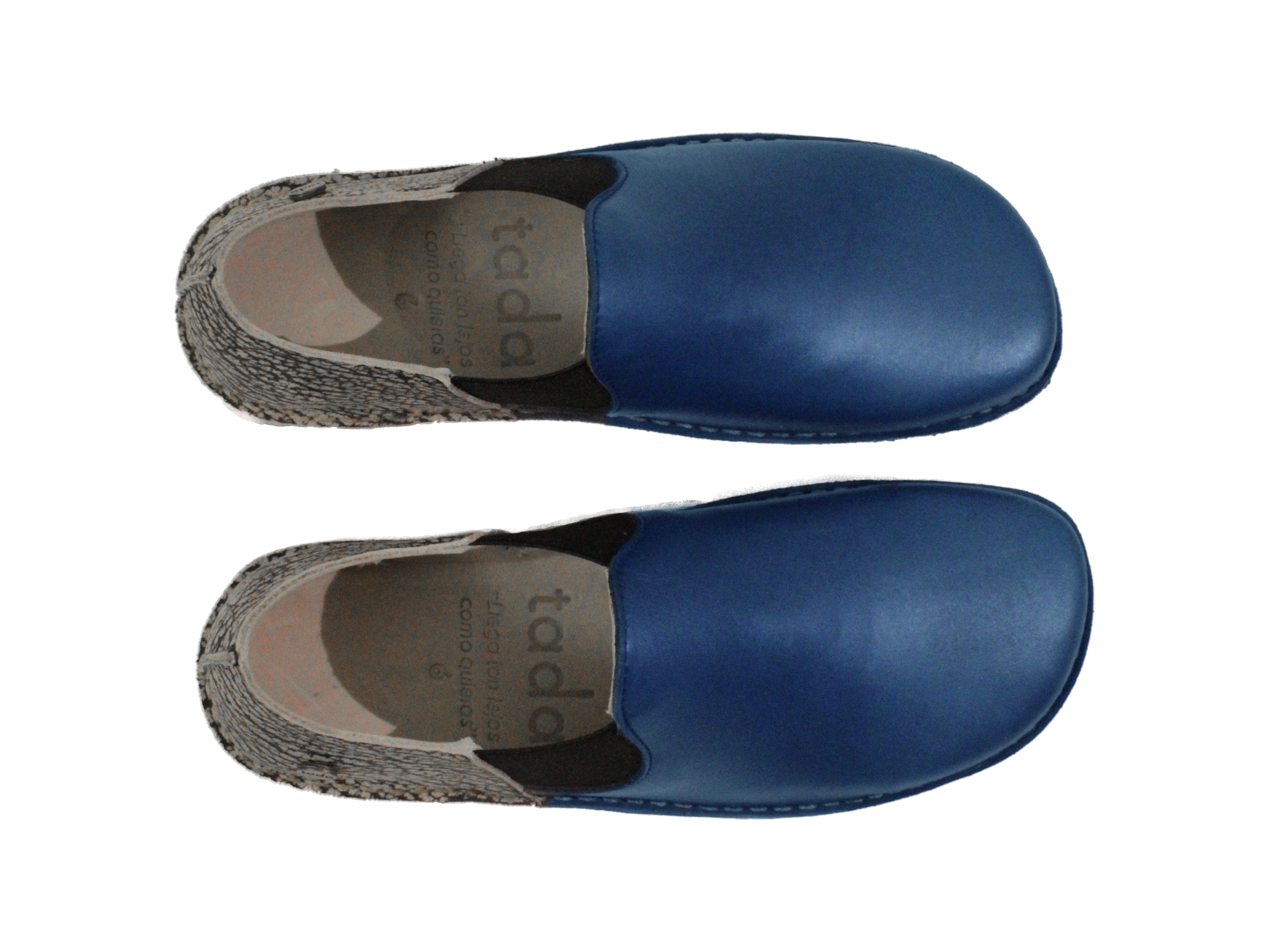 Zapato Fragata Mujer Azul Cobalto y Jaspe