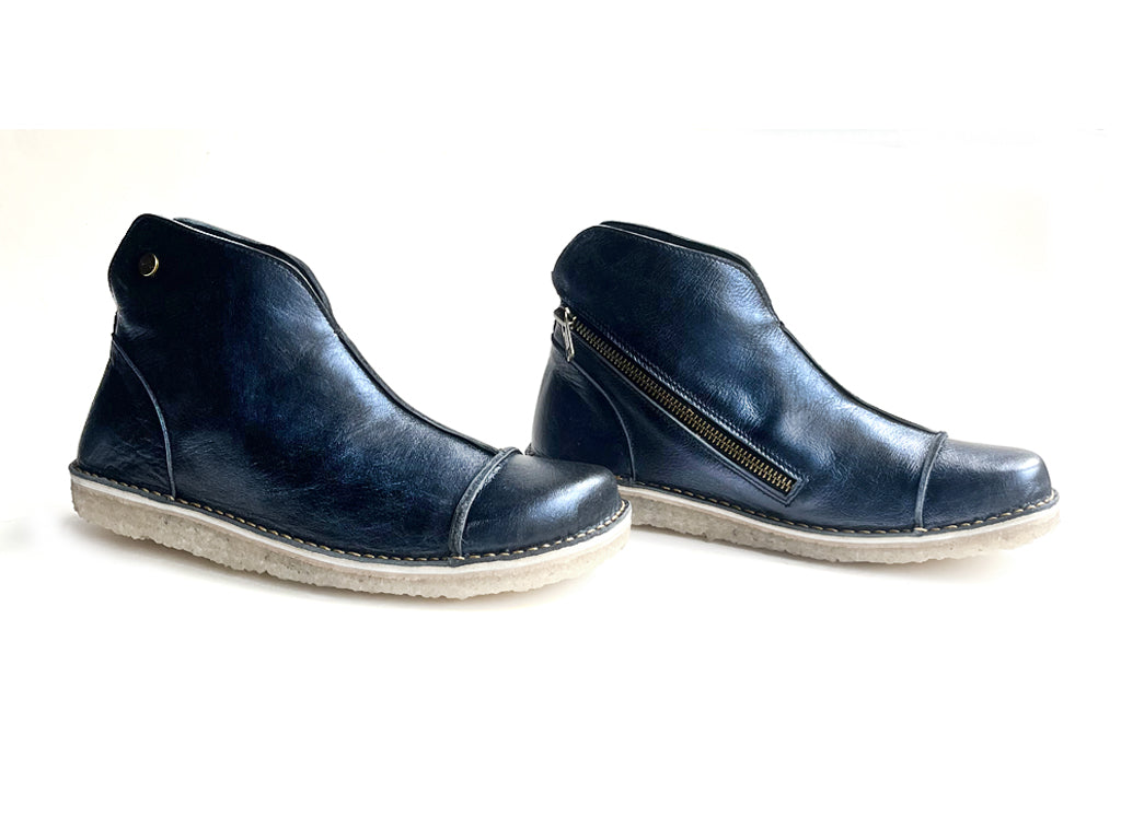 Botin Rhino Mujer Azul Metal