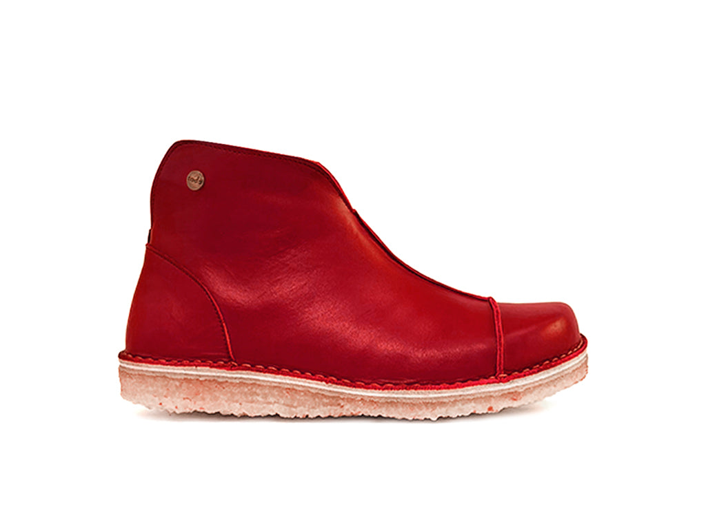 Botín Rhino Mujer Rojo Italiano