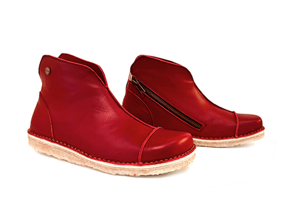 Botín Rhino Mujer Rojo Italiano