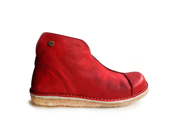Botin Rhino Mujer Rojo Poro
