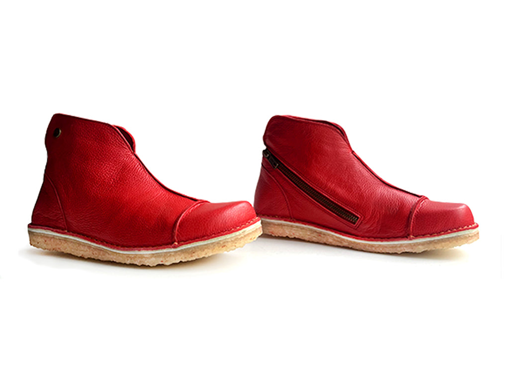 Botin Rhino Mujer Rojo Poro