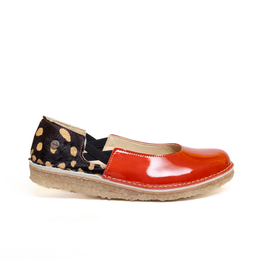 Reina Charol Rojo wild/Horma redonda fina 9486