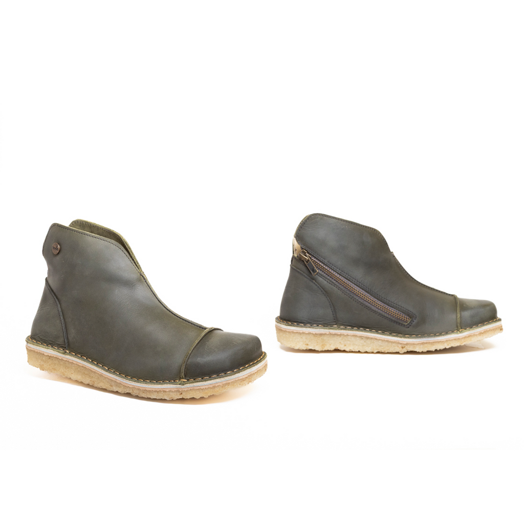 Botín Rhino Mujer Olivo Cera