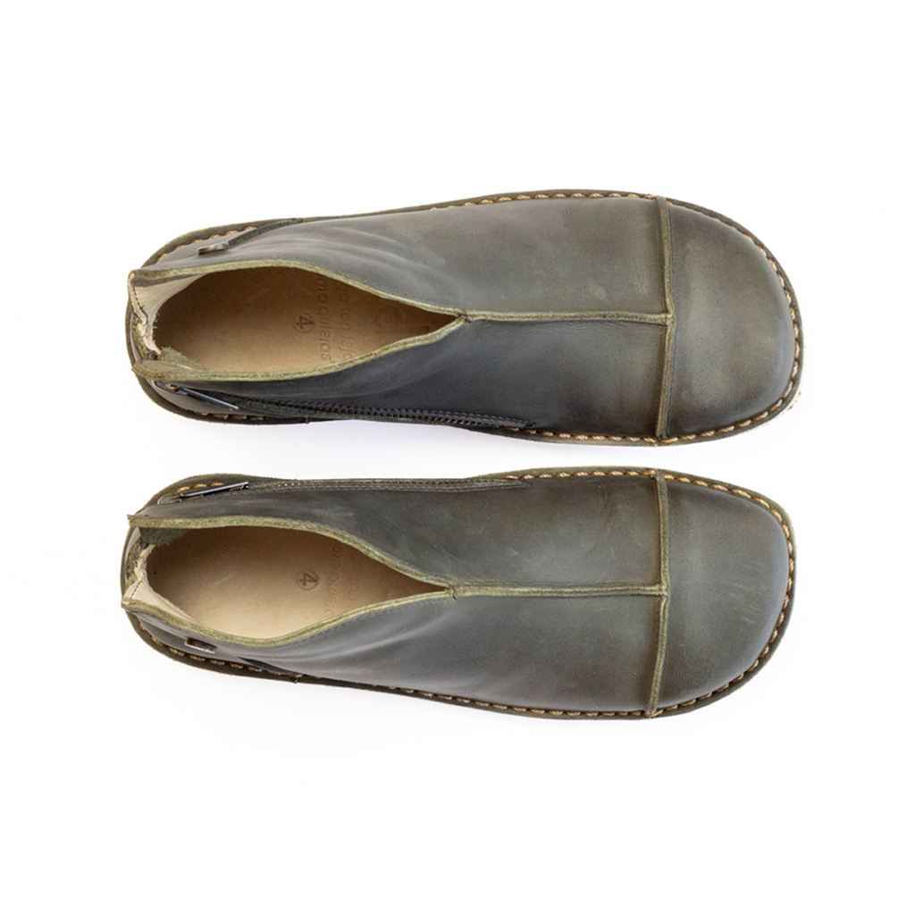 Botín Rhino Mujer Olivo Cera