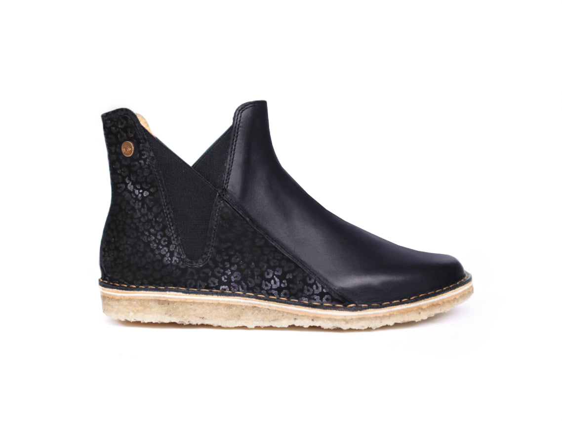 Botín Taina Mujer Negro Folia Negro