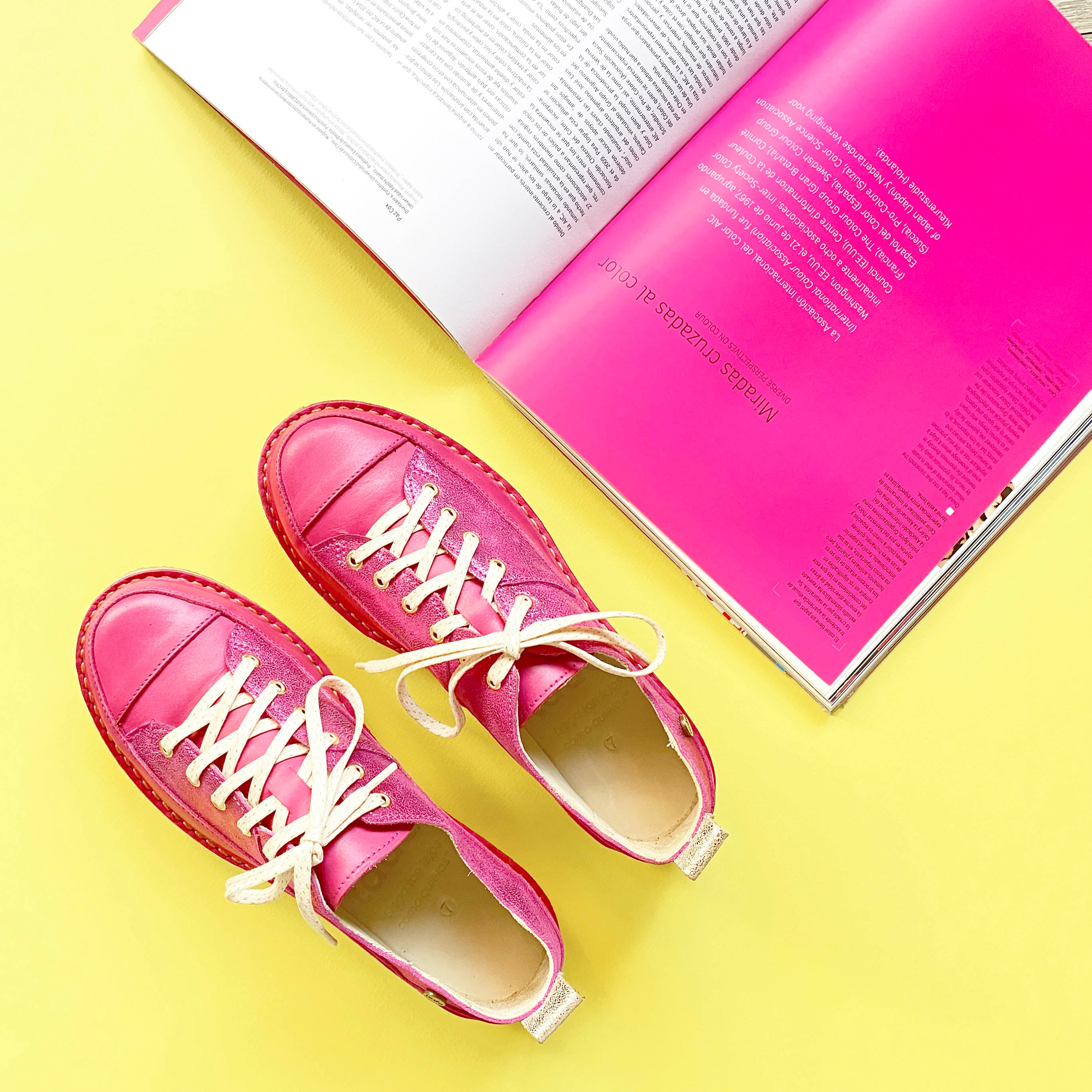 Zapato Kutsu Mujer Fucsia Metal