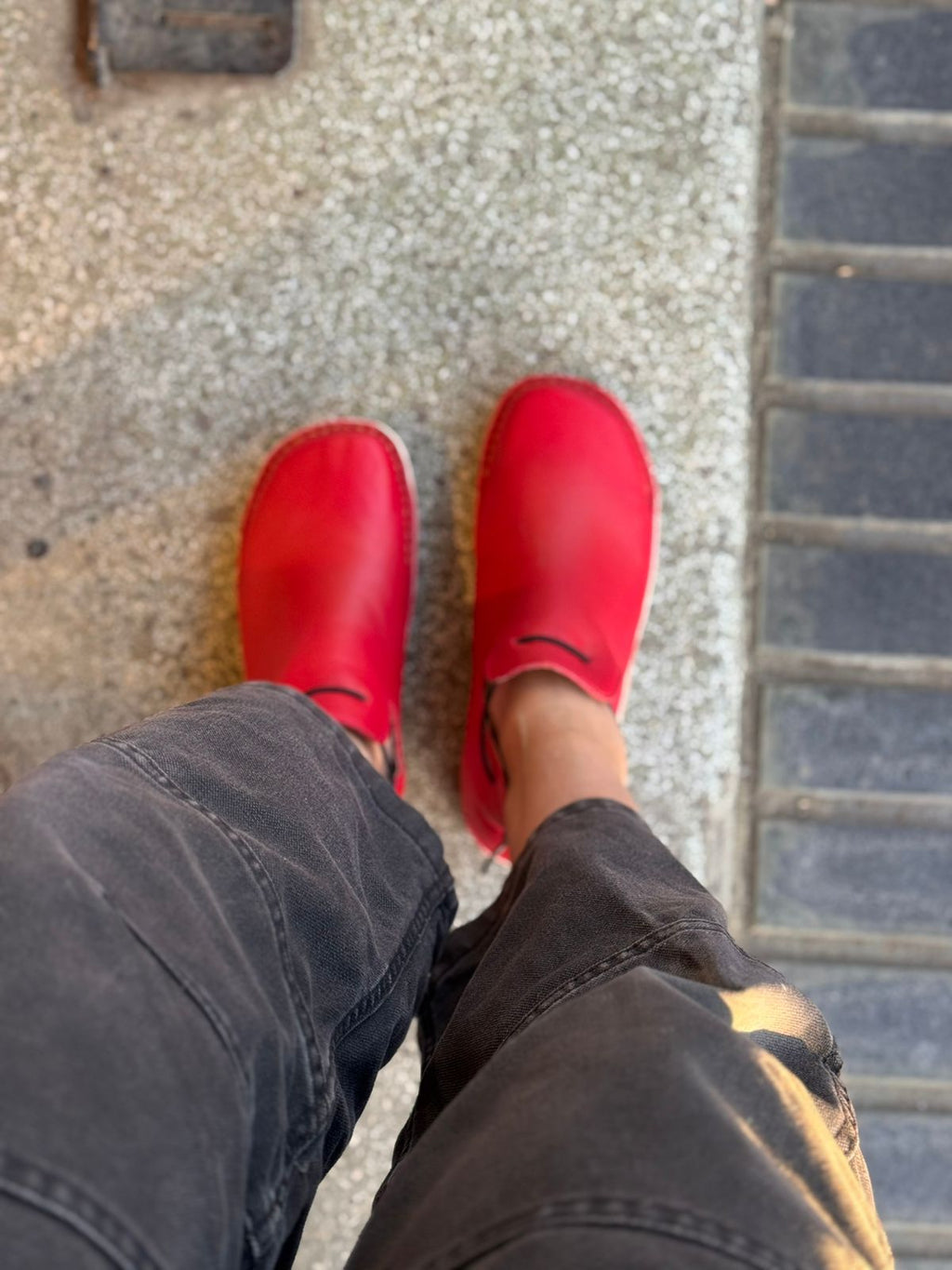 Original Rojo/ Horma 9572 ancha/minimalista de transición Barefoot
