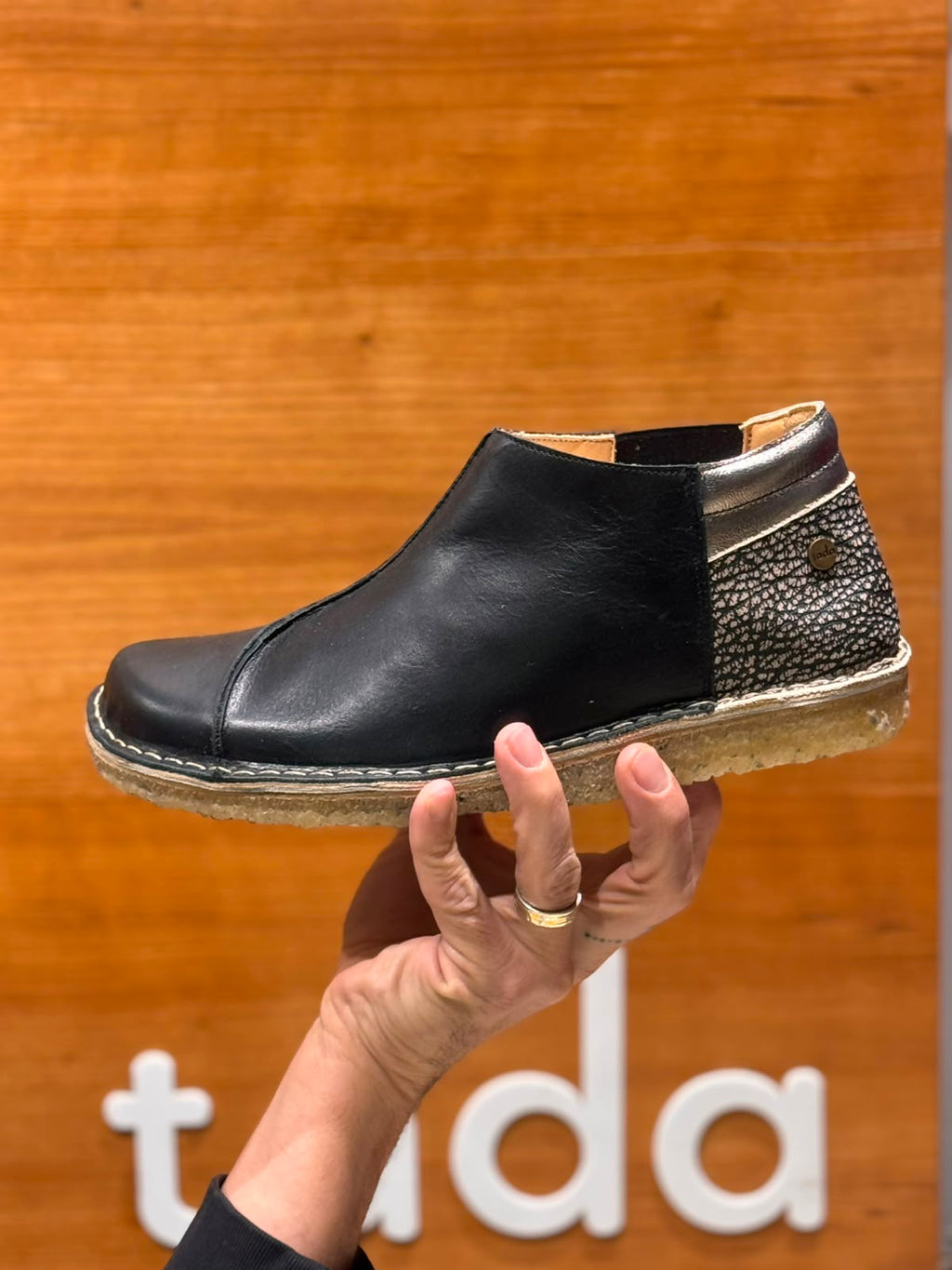 Nordico Negro Jaspe/ Horma ancha 9572, minimalista transición Barefoot